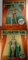 Museum Snap Wyatt Rubber Skin Man - Alligator Girl.jpg Museum Snap Wyatt Rubber Skin Man - Alligator Girl.jpg