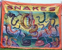 Fred Johnson Sideshow Banner Snakes