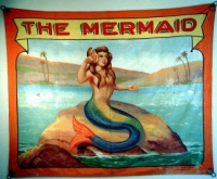 Fred Johnson Sideshow Banner The Mermaid