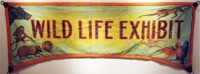 Fred Johnson Sideshow Banner Wild Life Exhibit