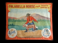 Fred Johnson Sideshow Banner Falabella Horse From South America