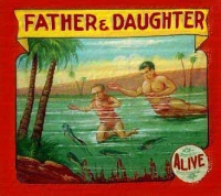 Fred Johnson Sideshow Banner Father and Daughter Lobster Family