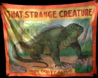 Fred Johnson Sideshow Banner Obby Dobby That Strange Creature