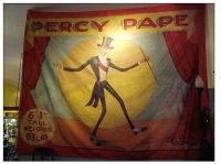 Fred Johnson Sideshow Banner Percy Pape Worlds Smallest Man