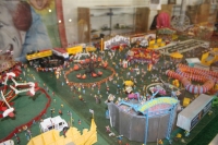Close up of HO Scale Carnival Model