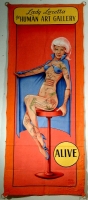 SideShow Banner Johnny Meah Lady Loretta the Human Art Gallery.JPG