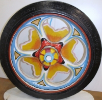 Cast Iron Sunburst Wagon Wheel Cast Iron Sunburst Wagon Wheel